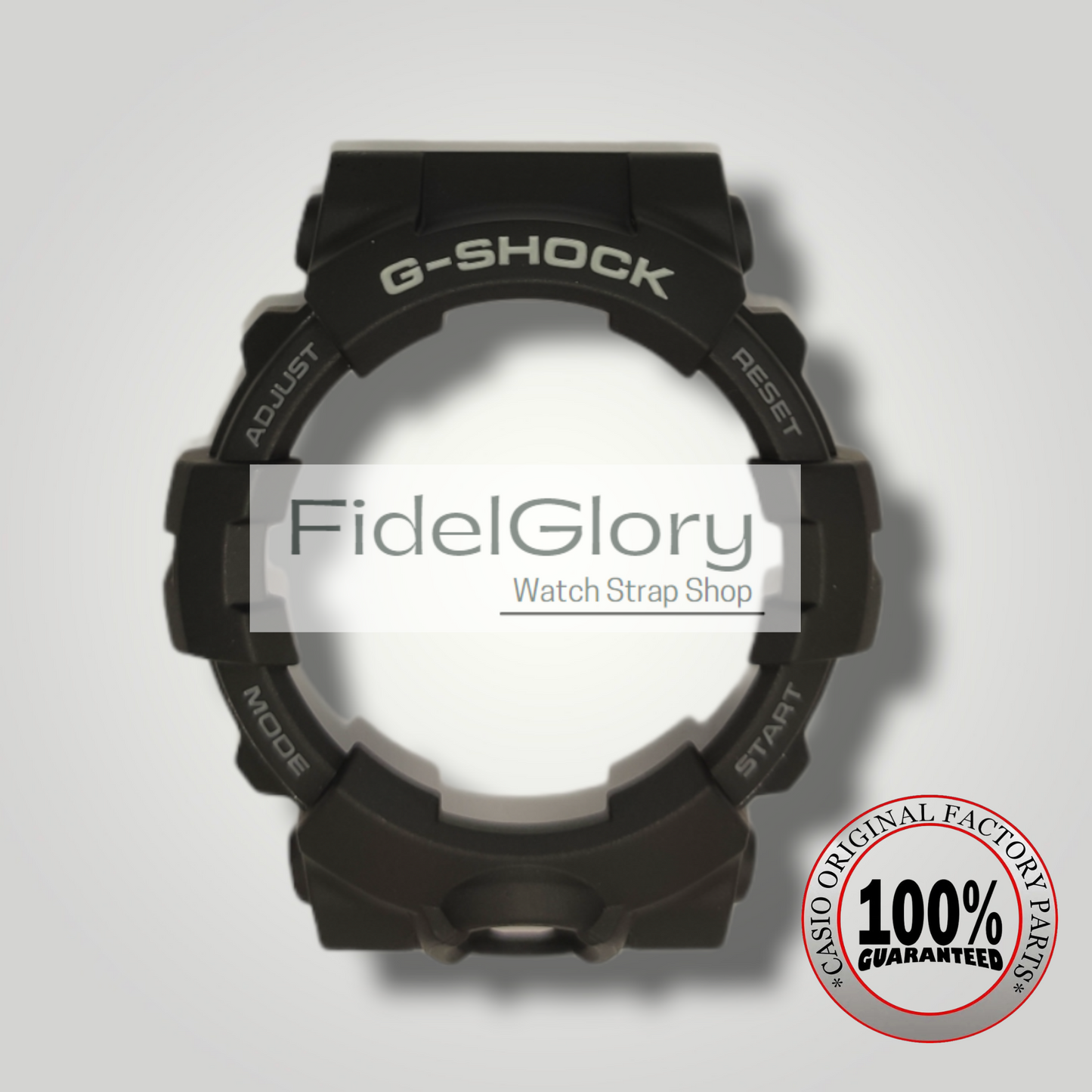 Original G-Shock GA-800 Black Matte Bezel and Strap With Grey Font